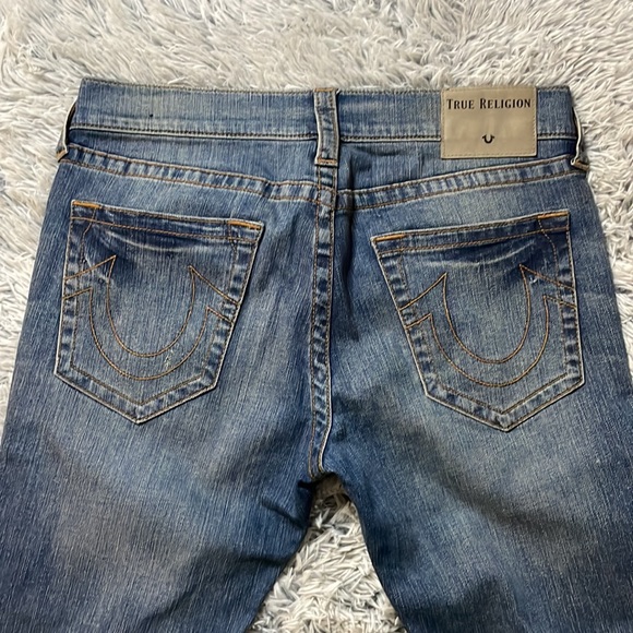 Men’s True Religion Jeans Finn Slim Tapered Frayed Ankle Zip size 32 - Picture 10 of 16